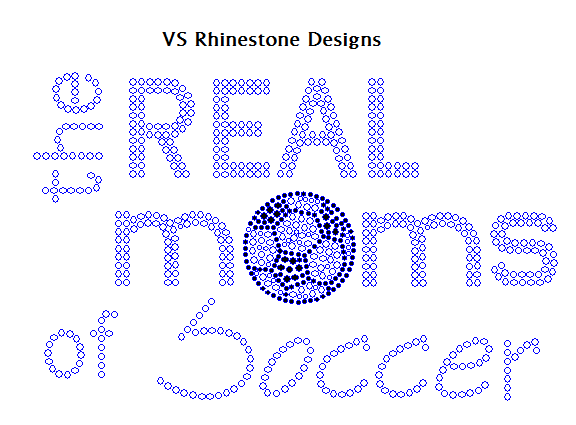 The Real Moms of Soccer Rhinestone Transfer
